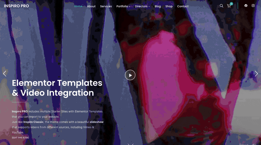 Elementor Video Slideshow Widget