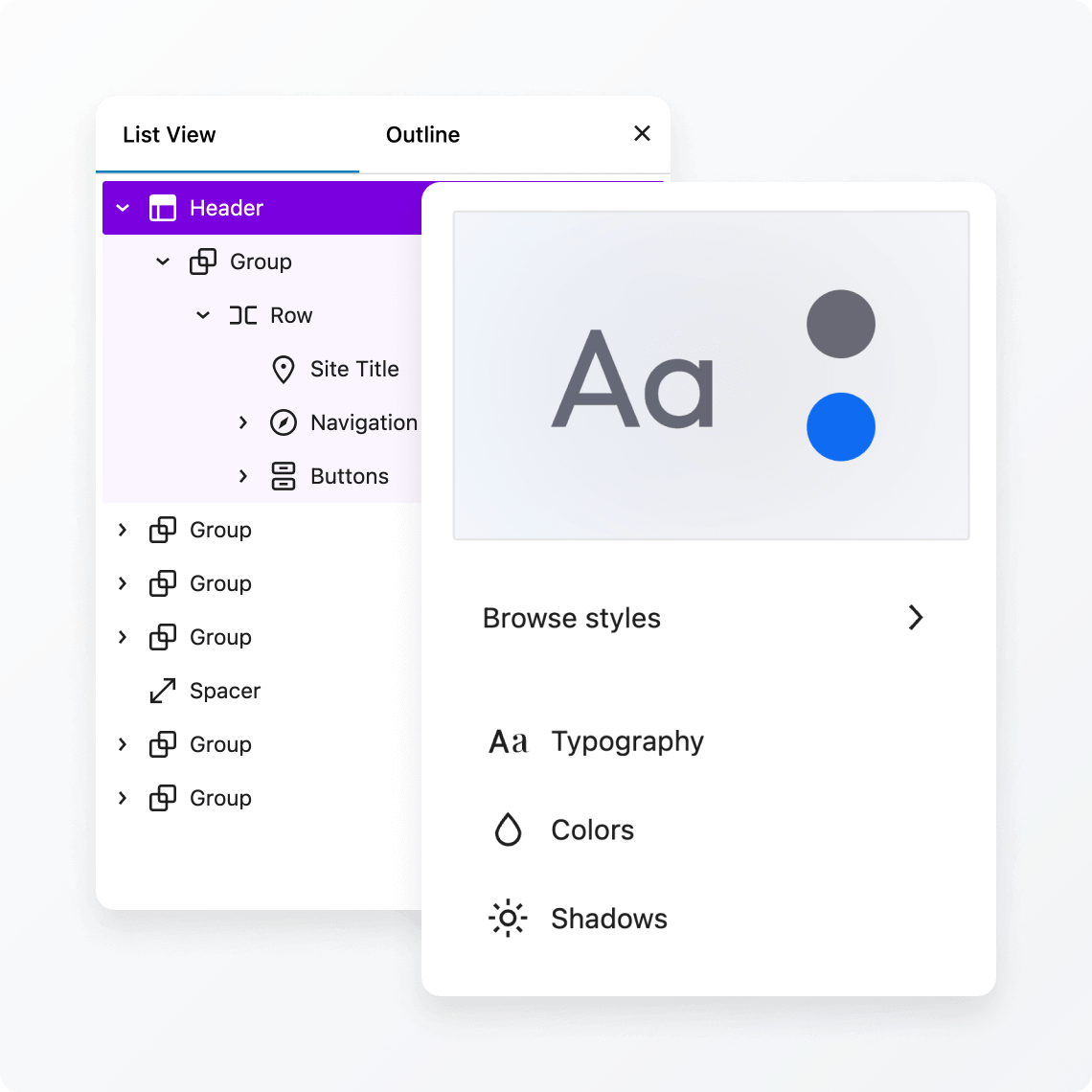 block editor