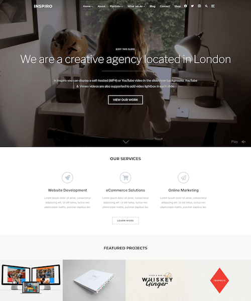 Agency WordPress theme