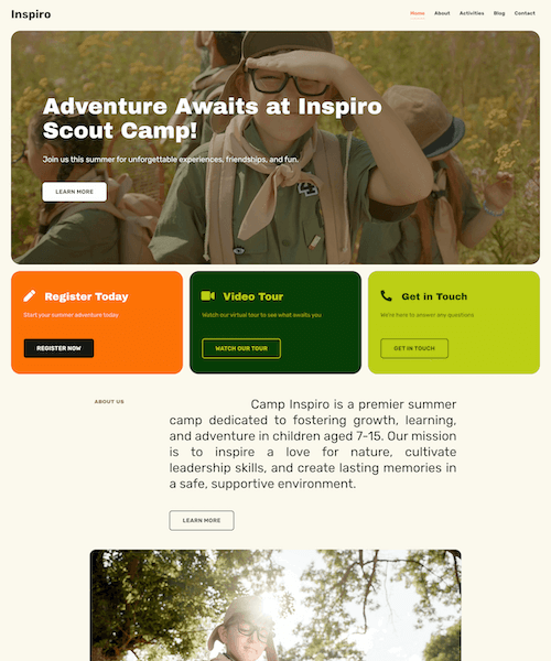 Summer Camp Theme